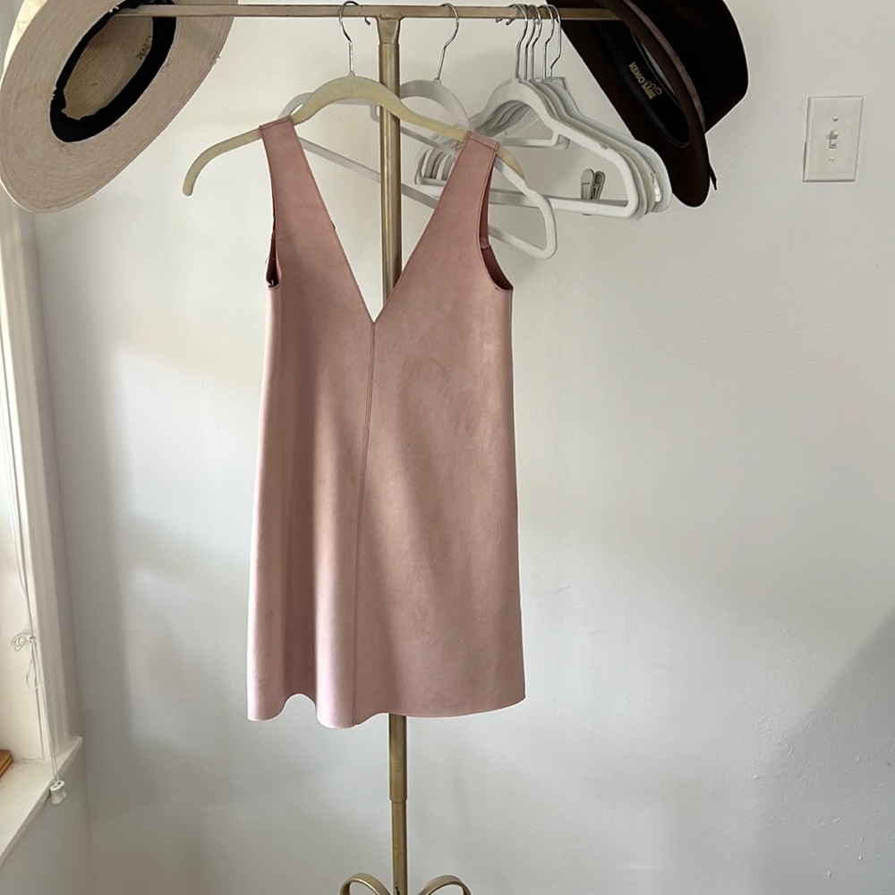 Zara faux Suede mini dress